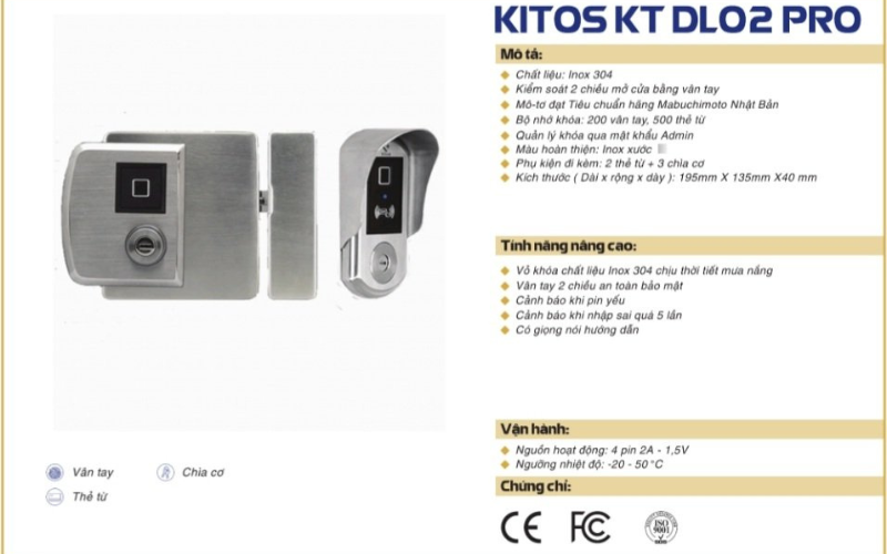 khoa van tay cho cua sat